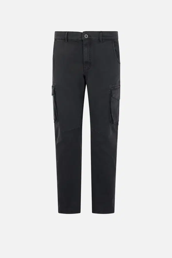 Cargo Da Uomo Faded Black Vintage Stretch