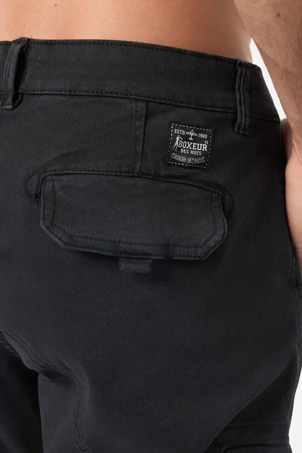 Cargo Da Uomo Faded Black Vintage Stretch
