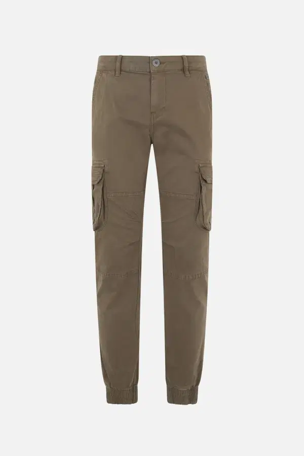 Cargo Da Uomo Military Green Vintage Stretch