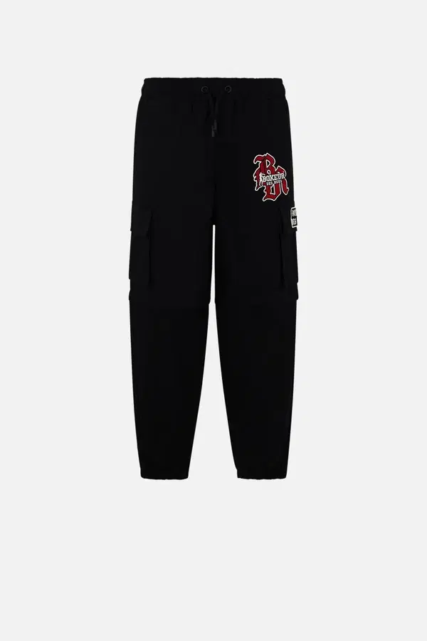 Gothic Black Baggy Long Pant Black
