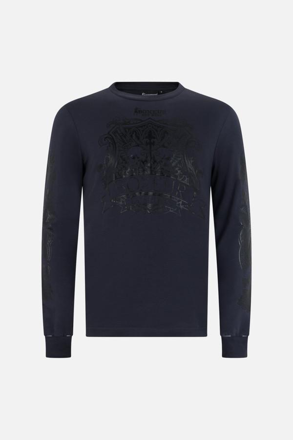 Anthracite Black Printed Long Sleeve T-Shirt Anthracite-Black
