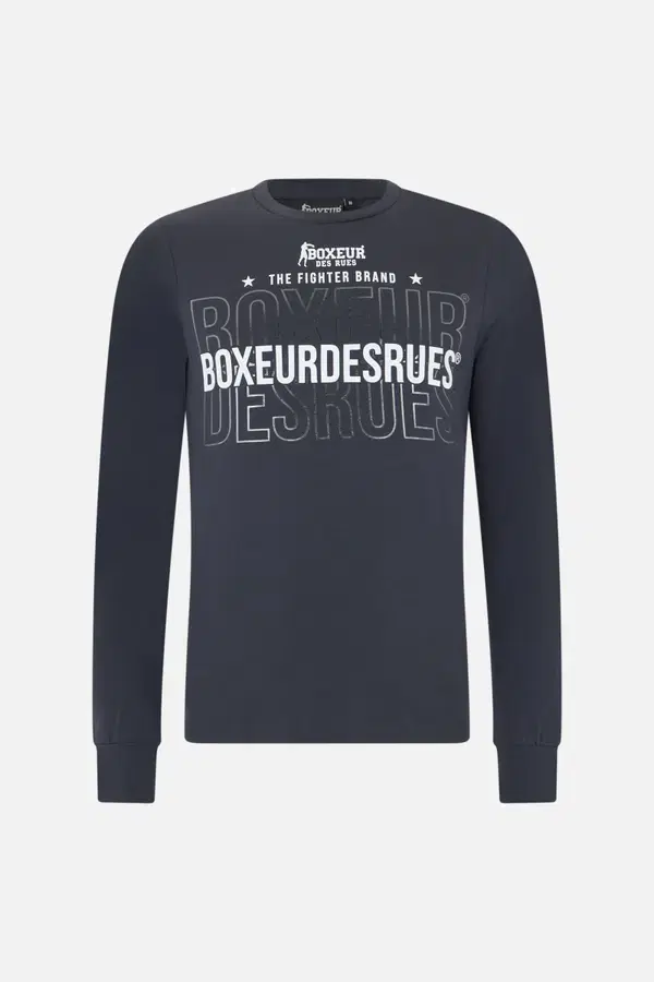 Anthracite Titanium Printed Long Sleeve T-Shirt Anthracite-Titanium
