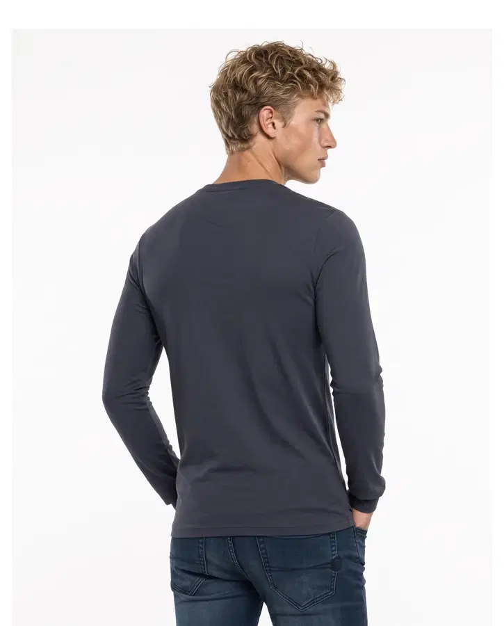 Anthracite Titanium Printed Long Sleeve T-Shirt Anthracite-Titanium