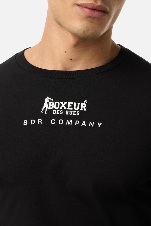 Black Printed Long Sleeve T-Shirt Black-Gold