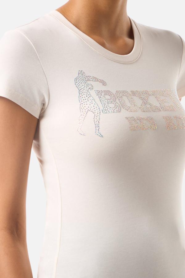 Warm Blank T-Shirt With Rhinestones Warm Blank