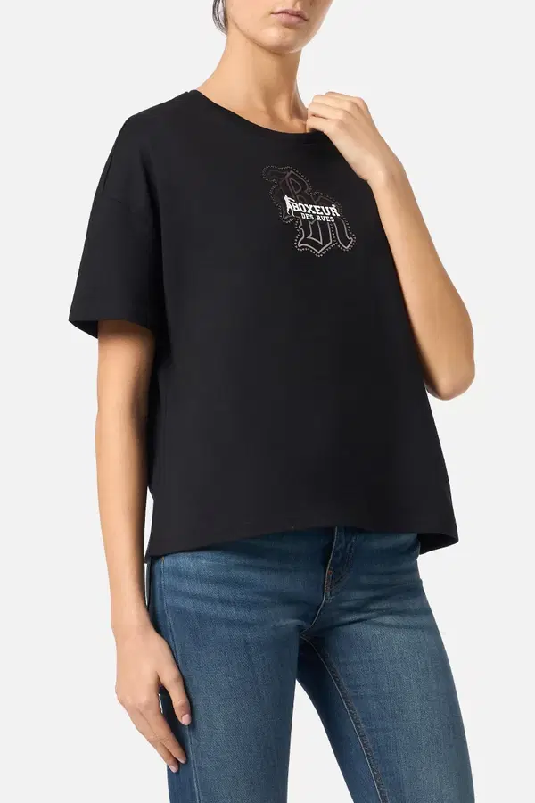 T-Shirt Manica Corta Gotica Nera