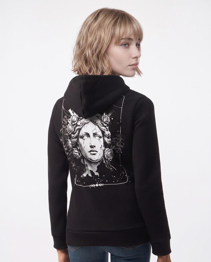Black-Titanium Graphic Hoodie Sweatshirt Black-Titanium