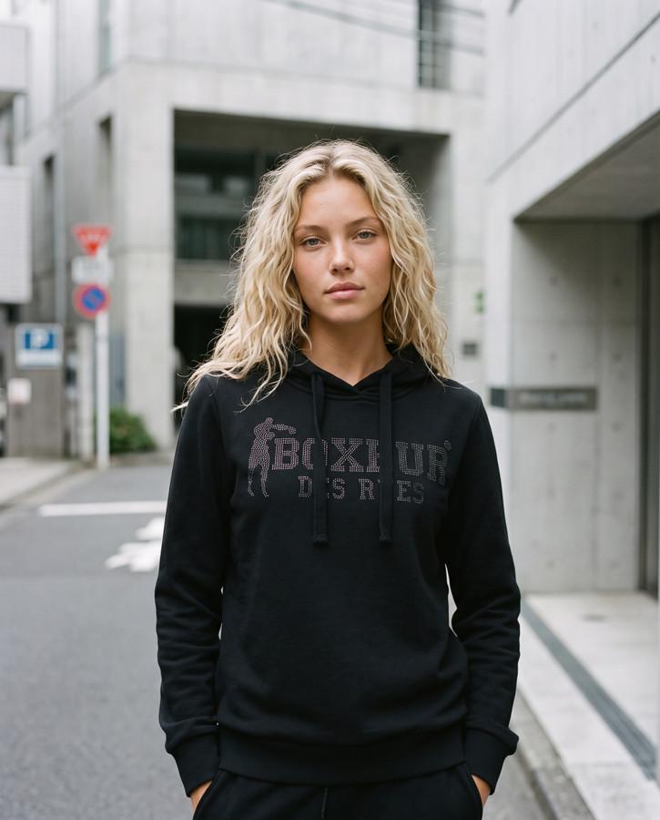 Black Hoodie Sweatshirt Black
