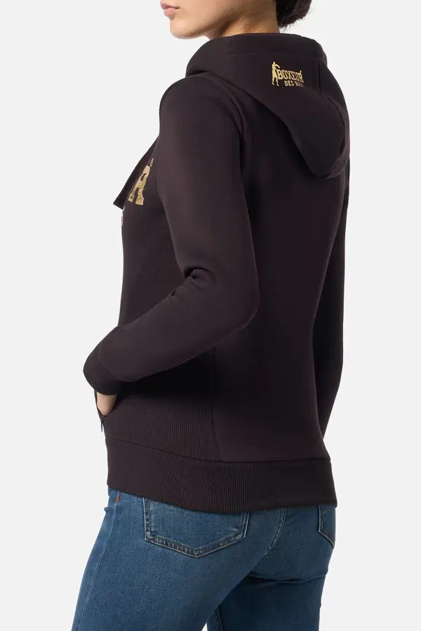Chocolate Fondant Zip Hoodie With Logo Chocolate Fondant