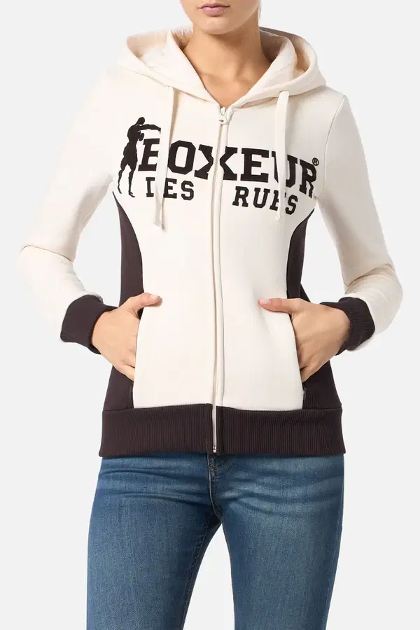 Warm Blank Zip Hoodie With Logo Warm Blank