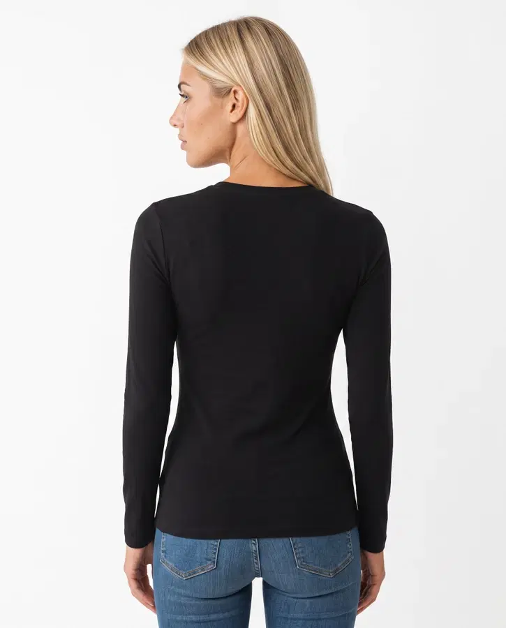 Black Long Sleeve T-Shirt Black
