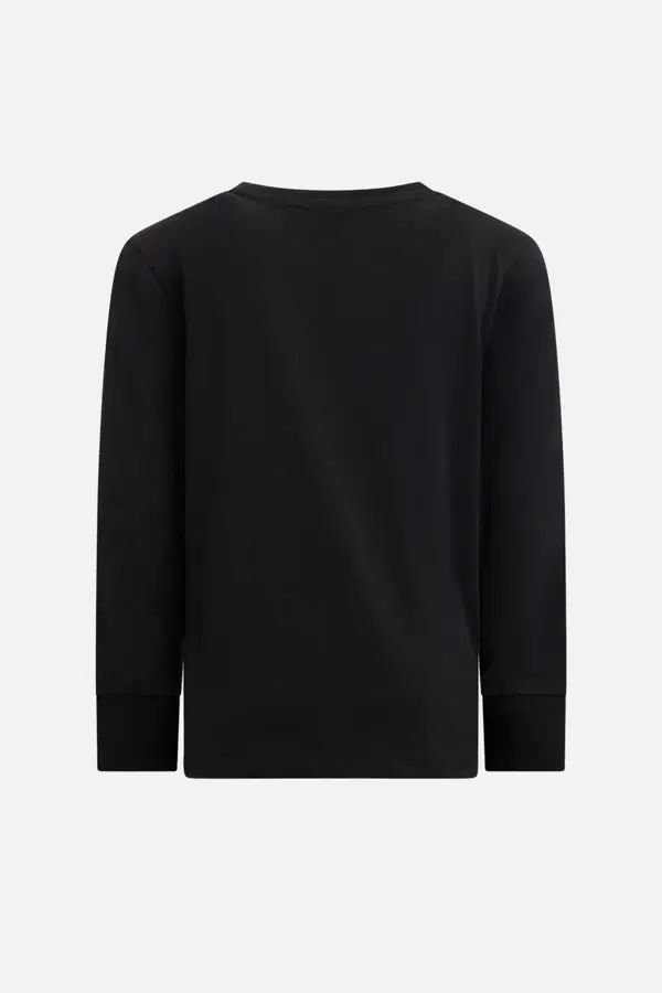 T-Shirt Manica Lunga Nera E Oro