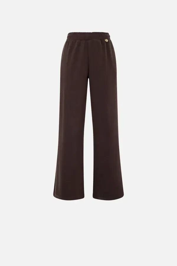 Pantalone Lungo Ampio Chocolate Fondant Made In Italy