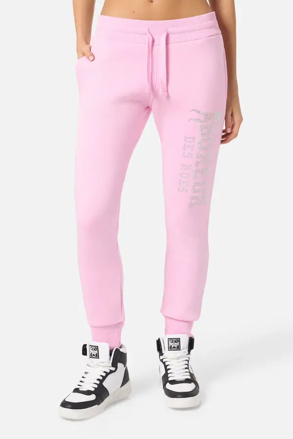 Rose Long Pant With Rhinestone Rose