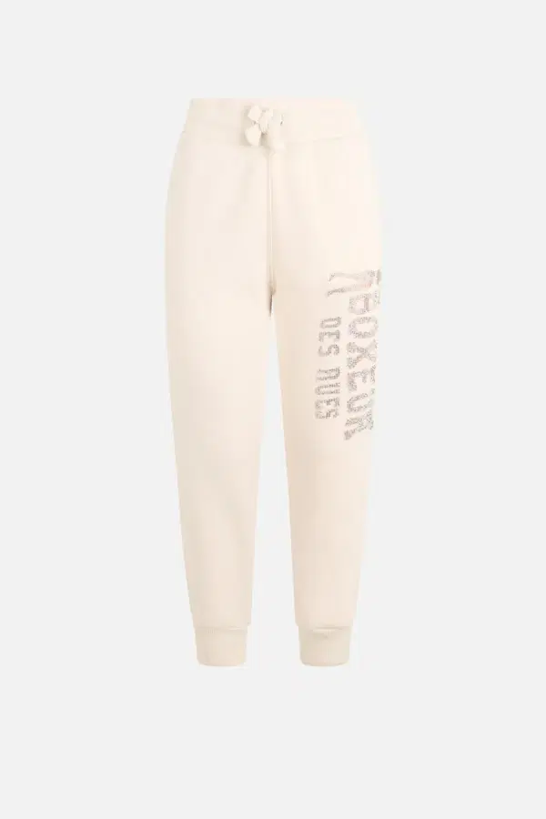 Warm Blank Long Pant With Rhinestone Warm Blank