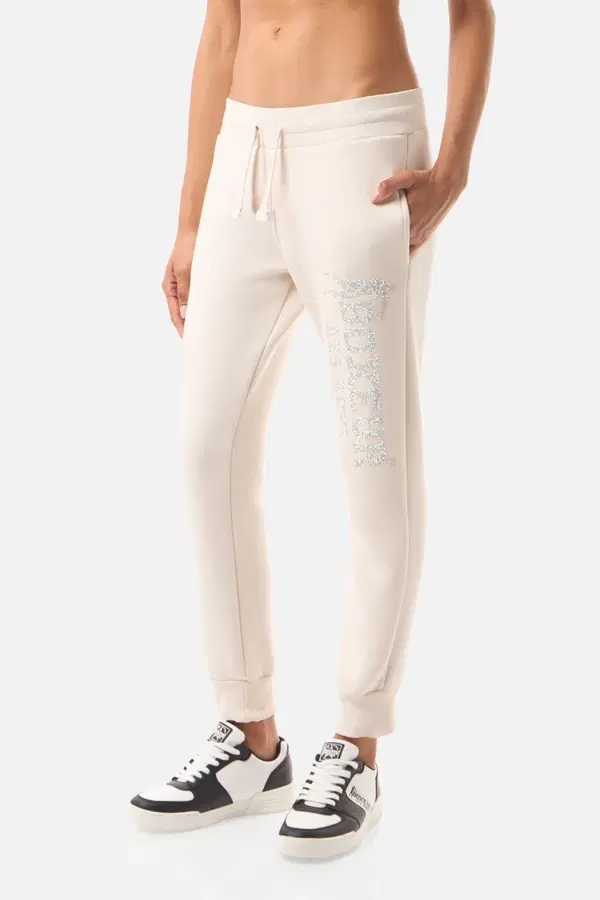 Warm Blank Long Pant With Rhinestone Warm Blank