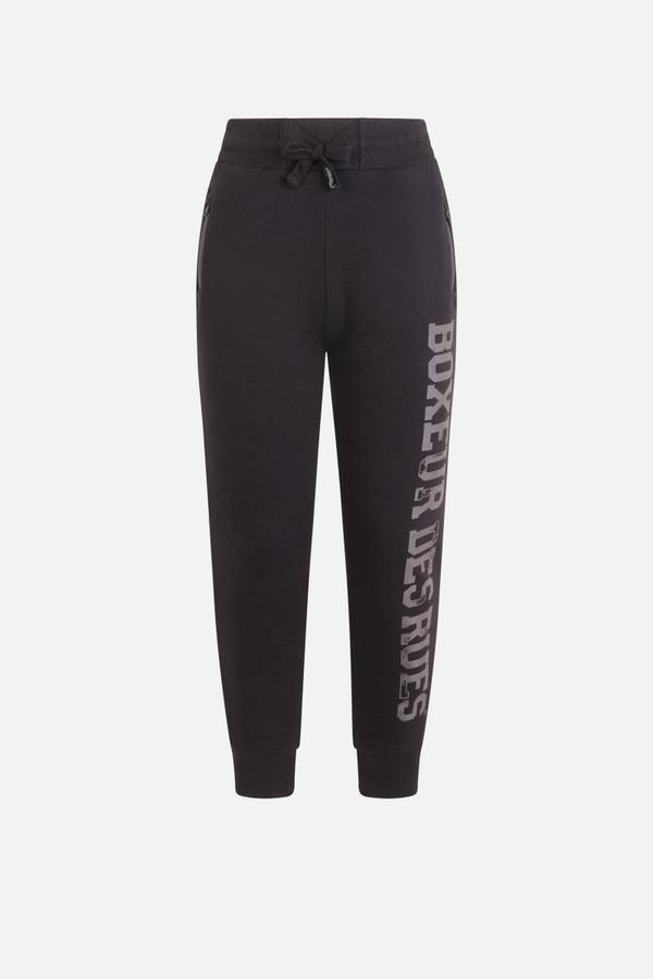 Pantalone Logo Nero-Titanio