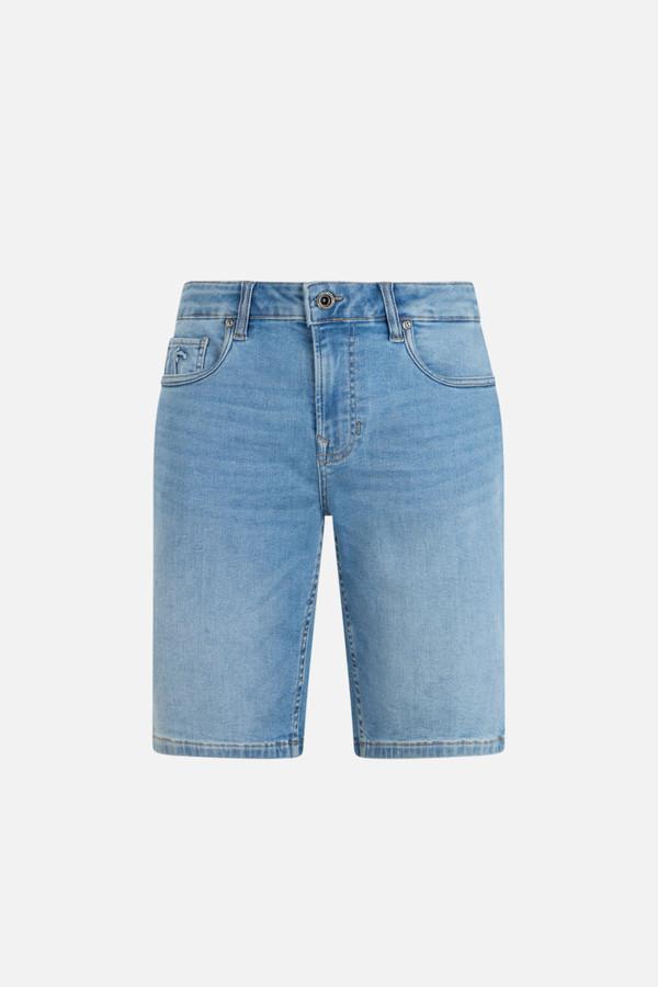 Regular Short Jeans Mid Blue Mid Blue