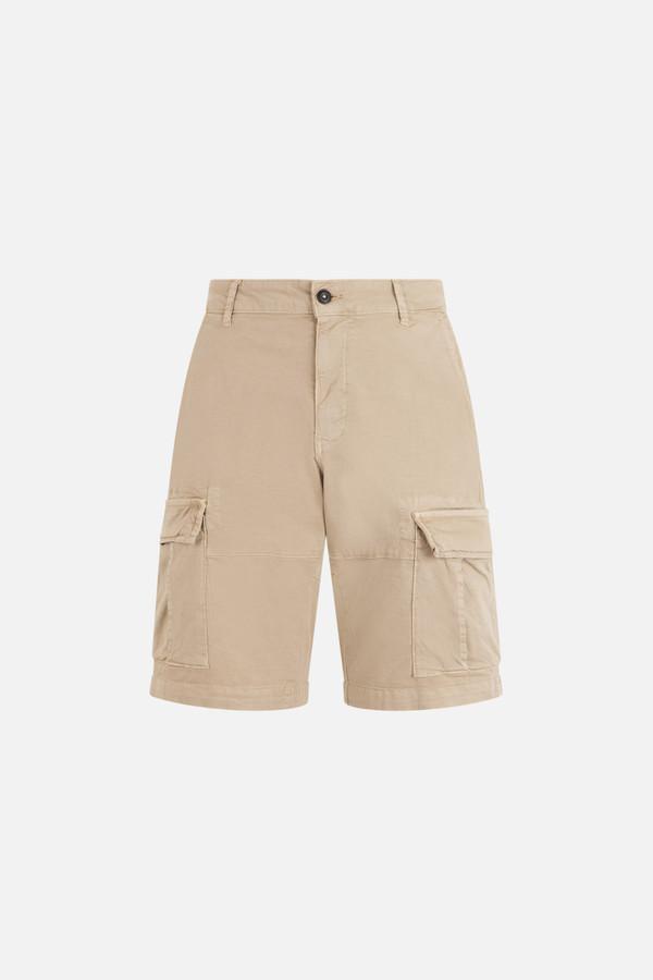Vintage Effect Short Cargo Beige