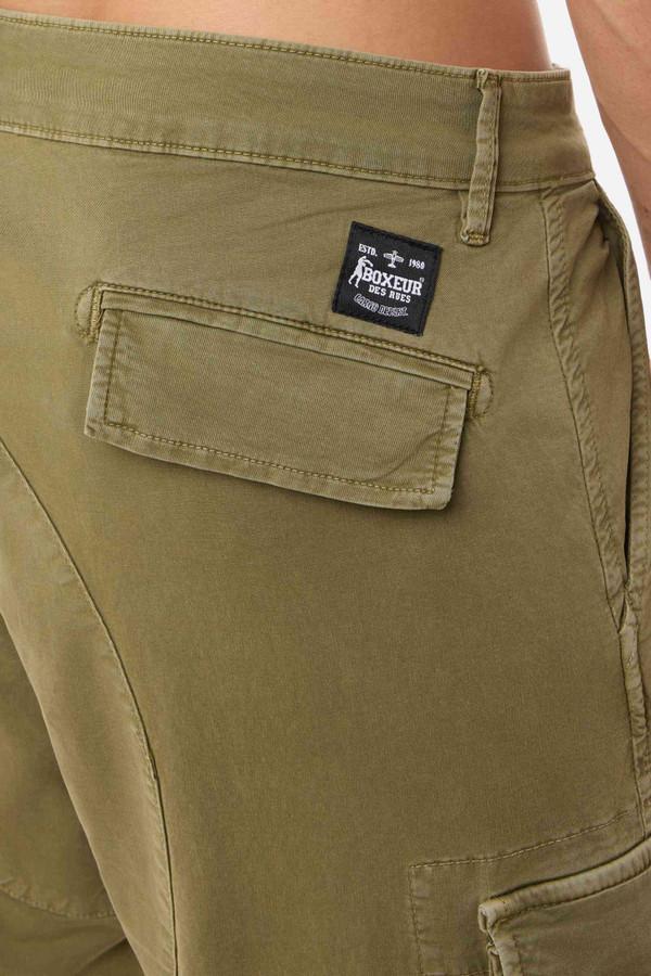 Vintage Effect Short Cargo Army Green